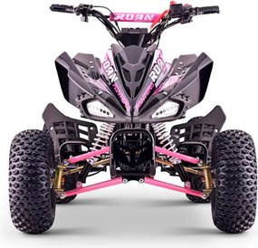 Mini moto 4 gasolina para crianças de 110cc Automática Roan Pantera R7 C/ Marcha atras e Limitador Rosa