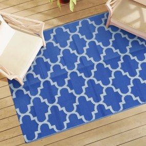 Tapete de exterior 140x200 cm ARAKIL PP azul