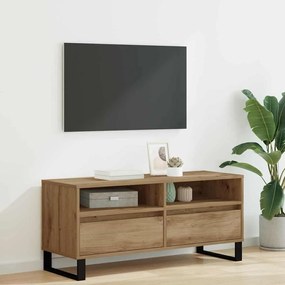 vidaXL Gabinete para TV Carvalho Artesanal 100 x 34,5 x 44,5 cm