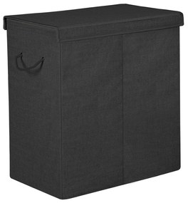 Cesto para roupa suja 142 L 76 x 38 x 38 cm Preto