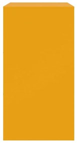 Aparador 67x39x73 cm aço amarelo mostarda