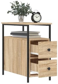 Mesa de cabeceira 30x60x60 cm derivados madeira carvalho sonoma