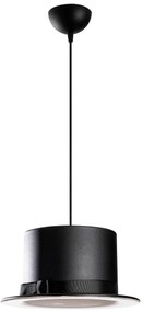 Candeeiro de Teto Fotr Sivani – Preto e Branco – 30 cm de Diâmetro, 11