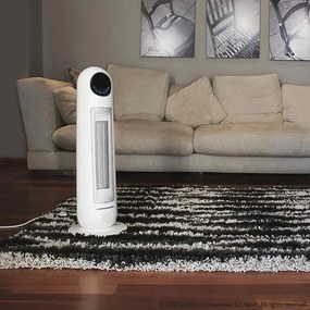Aquecedor banho cerâmico Ready Warm 10100 Smart Ceramic. Vertical, Digital, 2000 W, Termóstato ajustável, proteção contra sobreaquecimento e anti-qued