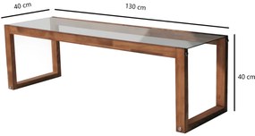 Móvel de TV Via – Madeira – 130 cm x 40 cm x 40 cm