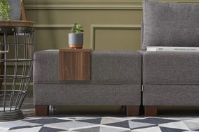 Sofá-Cama de Canto Fly – Castanho – 210x70x280 cm