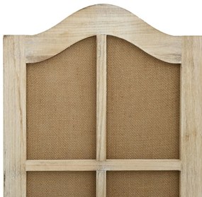 Biombo com 4 painéis 140x165 cm tecido castanho