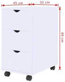 Unidade de gavetas 33x45x60 cm branco
