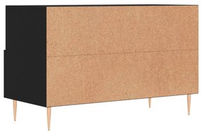 Móvel p/ TV 80x36x50 cm derivados de madeira preto