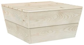 7 pcs conjunto lounge de paletes madeira de abeto impregnada