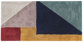 Tapete de algodão multicolor 80 x 150 cm JALGAON Beliani