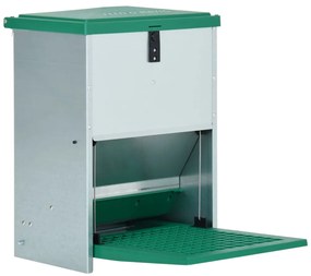 vidaXL Alimentador de capoeira automático com pedal 12 kg