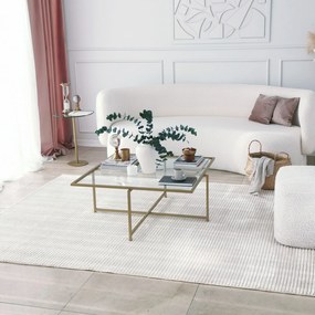 Mesa de Centro Sun S408 – Dourada – 85x35x85 cm