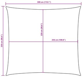Para-sol estilo vela tecido oxford retangular 2,5x3 m vermelho
