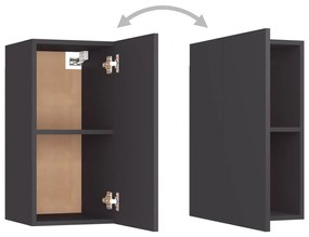 Móveis de TV 7 pcs 30,5x30x60 cm derivados de madeira cinzento
