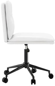 Cadeiras de jantar 2 pcs couro artificial branco