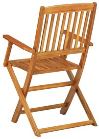 11 pcs conjunto de jantar para jardim 220x90x75cm acácia maciça