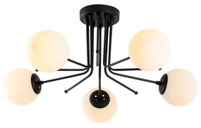 Candeeiro de Teto Daisy – Preto – Diâmetro 80 cm, Altura 34 cm
