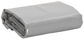vidaXL Lona 1,5x10 m 650 g/m² cinzento