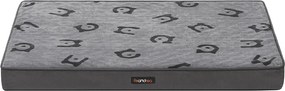 Cama ortopédica para cães 91 x 68 x 8 cm, tamanho L Cinzento