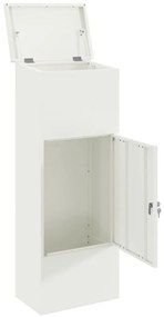 Caixa para entrega de pacotes Branco 44,5 x 29 x 110,5 cm Aço