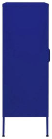 Armário de arrumação aço 80x35x101,5 cm azul-marinho
