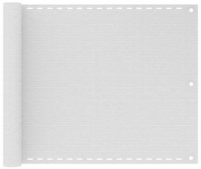 Tela de varanda 75x300 cm PEAD branco