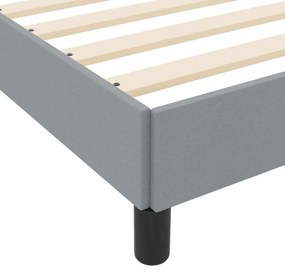 Cama Box Outros Cinzento-claro 140 x 200 cm tecido