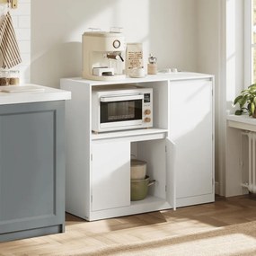 Armário de cozinha 40 x 90 x 90 cm com bancada e arrumação versátil Branco 