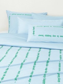 Capa de edredão em percal de algodão com bordado Roya