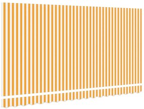Tecido de Substituição do Toldo para Estrutura de 4x2 m Amarelo e Bran