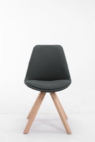 Cadeira cozinha e jantar Toulouse em tecido Square 48 x 84 x 56 cm Cinzento escuro