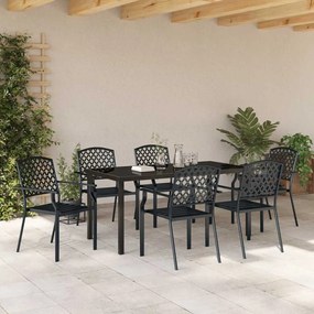 Conjunto de Jantar Jardim 3 Peças Anthracite - Aço