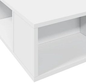 Estrutura de cama 75x190 cm derivados de madeira branco