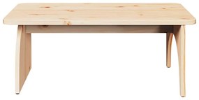 Mesa de centro Natural 80 x 50 x 31 cm Madeira de pinho maciça