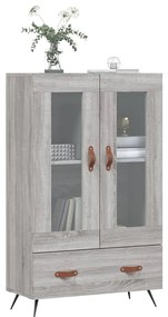 Armário alto derivados de madeira 69,5x31x115cm cinza sonoma