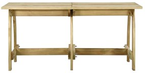 Mesa de jardim 160x74x75 cm madeira de pinho impregnada