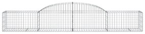 Cestos gabião arqueados 10pcs 300x50x40/60 cm ferro galvanizado