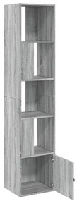 Estante 40x36x189 cm derivados de madeira cinzento sonoma