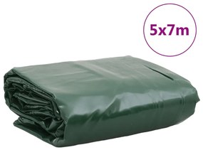 Lona 5x7 m 650 g/m² verde