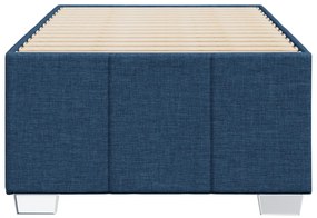 Estrutura de cama sem colchão 90x190 cm tecido azul