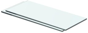 Prateleiras 2 pcs 40x12 cm vidro transparente