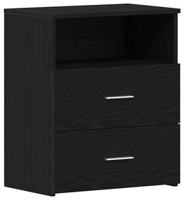 Cabeceiras vidaXL 2 unidades Carvalho Preto 50x32x60cm Madeira de Enge