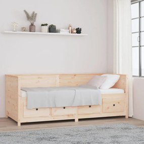820901 vidaXL Sofá-cama 90 x 200 cm madeira de pinho maciça