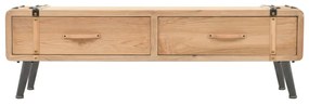 Móvel de TV madeira de abeto maciça 110x33x35 cm