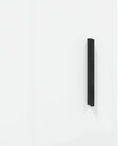 Móvel de TV 150x30x50 cm derivados de madeira branco brilhante