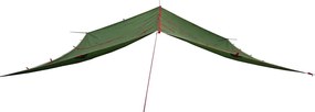 Lona de campismo 420x440 cm impermeável verde