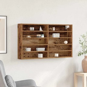 vidaXL Vitrine Cabinet Madeira Velha 100x15x58 cm Madeira de Engenharia