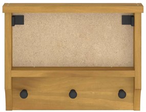 Cabide de parede SANDNES 45x12x35 cm Pinho de madeira maciça