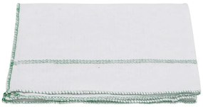 Panos de Limpeza 5 pcs 50x60 cm branco com riscas verdes
